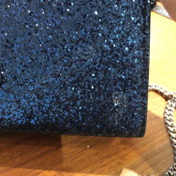 Authentic YSL Blue Glitter Crossbody - Picture 5 of 9